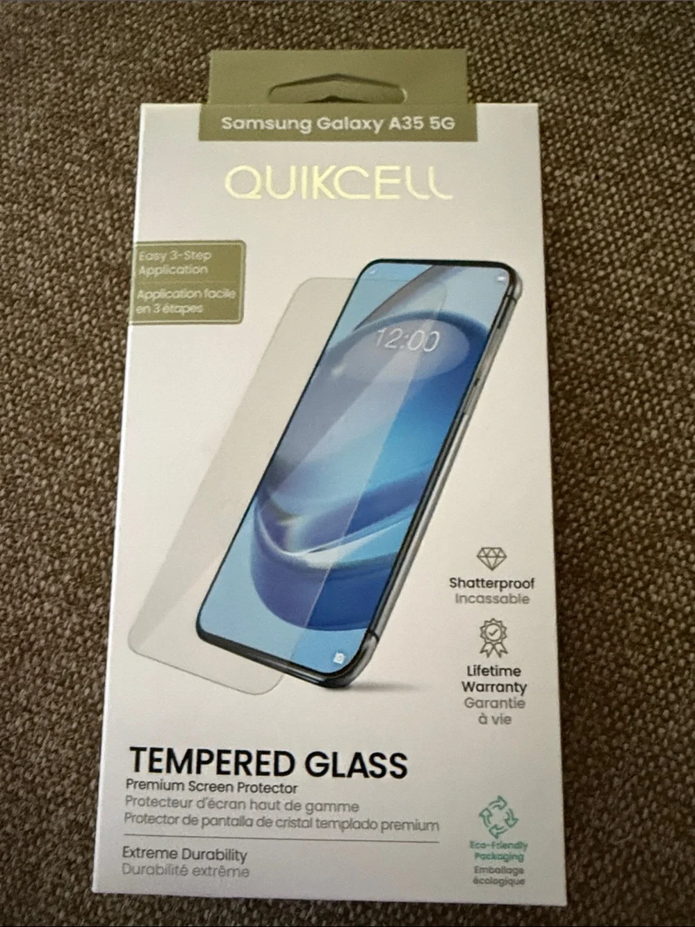 Samsung Galaxy A35 5G QUIKCELL TEMPERED GLASS PREMIUM SCREEN PROTECTOR SET OF 4